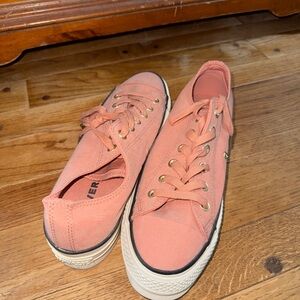 Women's Pink Canvas Sneakers from Converse